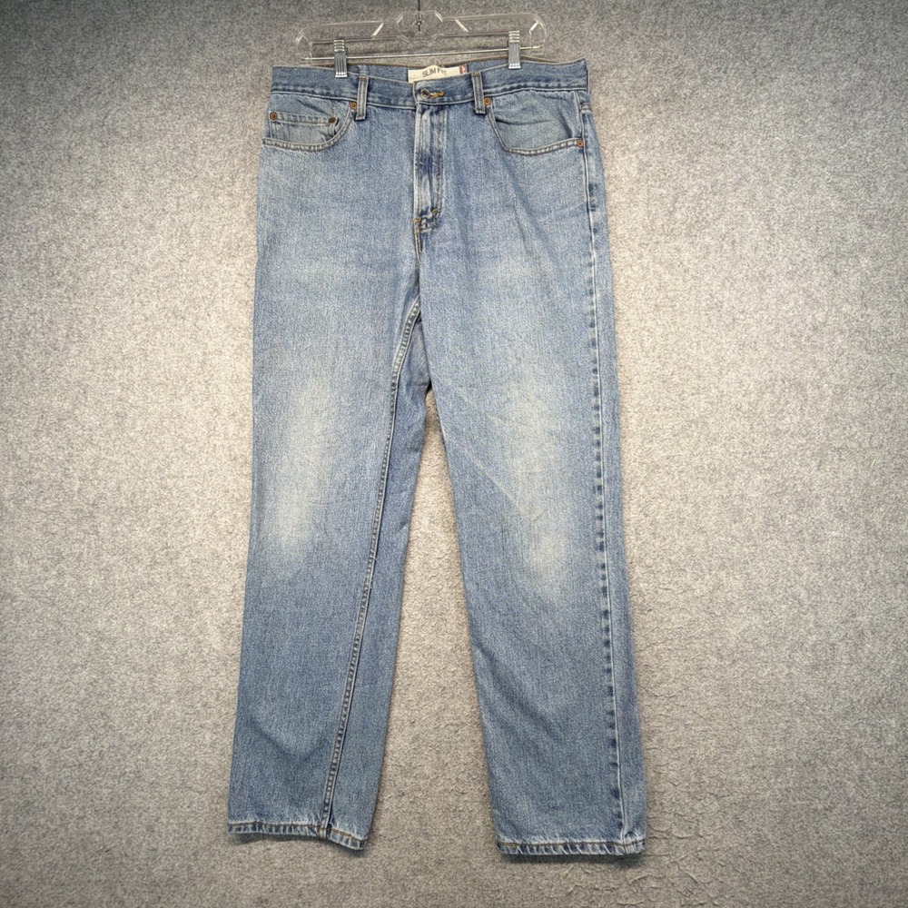 Vintage Levi's 512 Jeans Men's 36x32 (Fits 35x32) Blue Slim Fit Leg Y2K